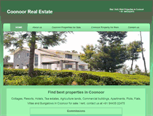 Tablet Screenshot of coonoorrealestate.com